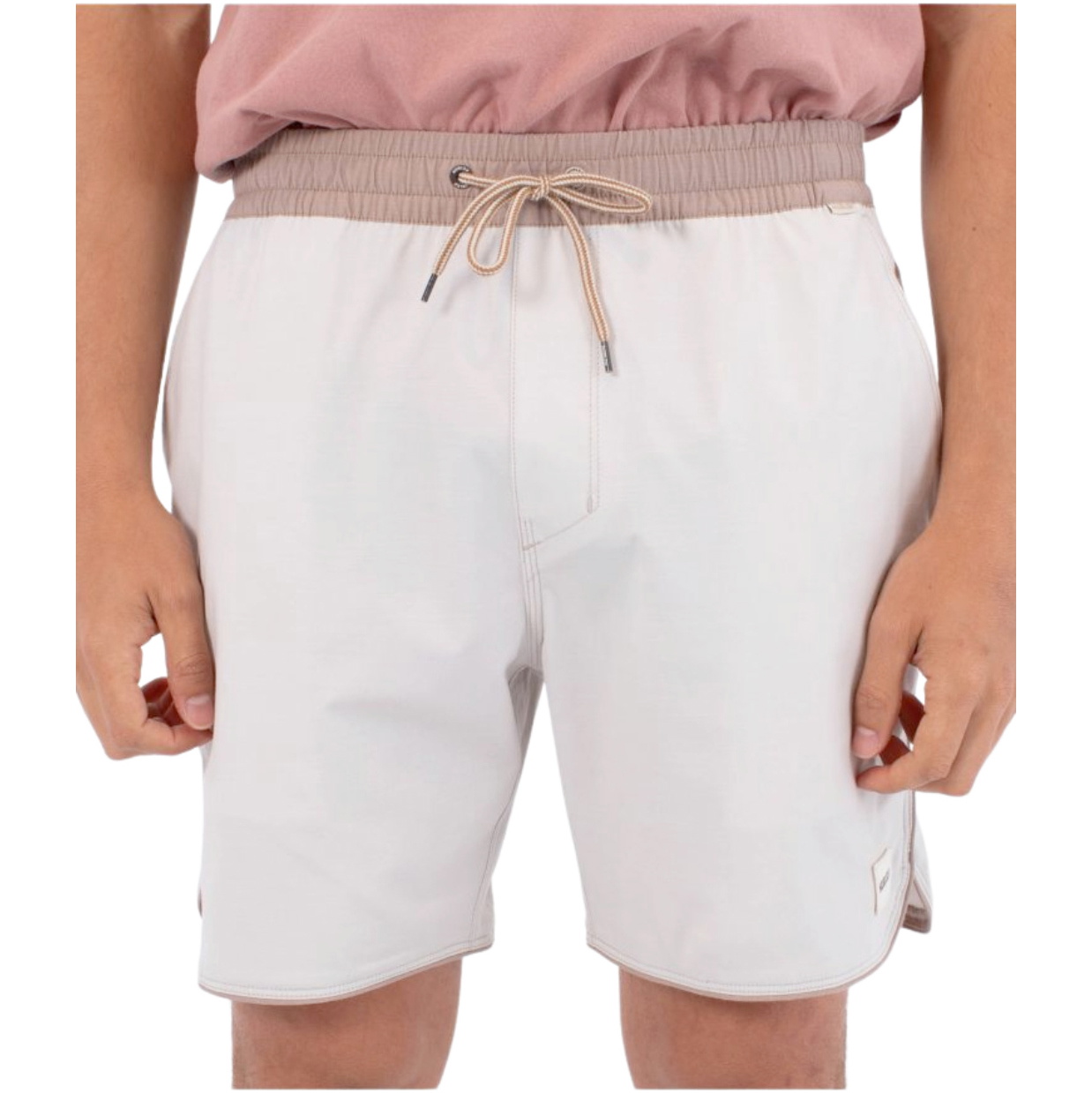 2026 Hurley Hommes Phantom Naturals Scallop Volley 17 Shorts HSP26MMWS07844 - Bone